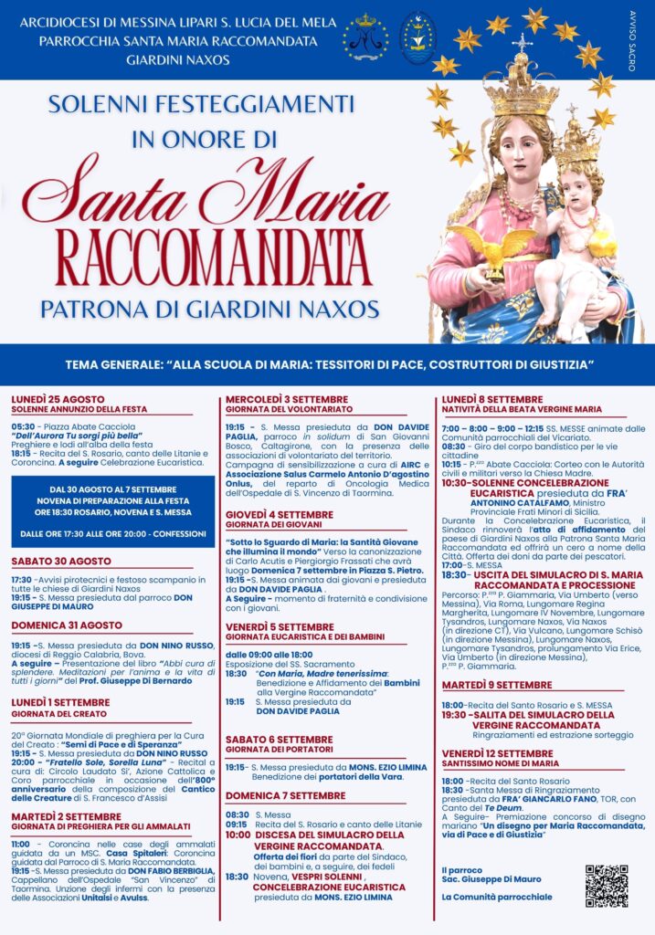 Manifesto Festa Santa Maria Raccomandata  - 2025